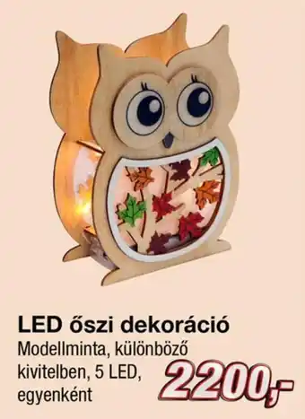 LED őszi dekoráció 1 db