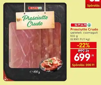 Spar SPAR Prosciutto Crudo 100 g ajánlat
