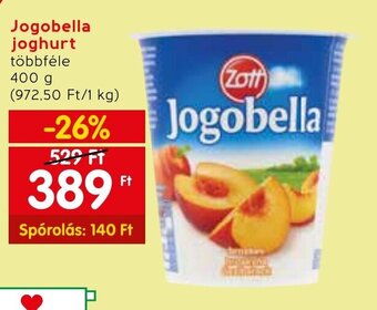 Spar Jogobella joghurt 400 g ajánlat
