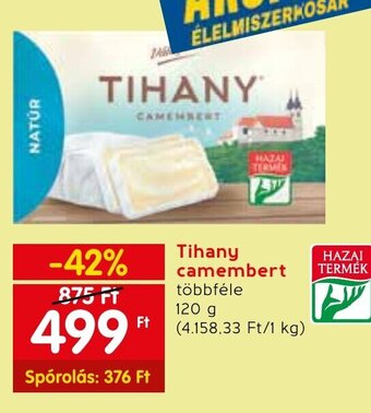 Spar Tihany camembert 120 g ajánlat