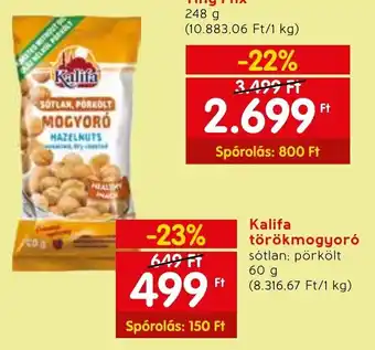 Spar Kalifa törökmogyoró 60 g ajánlat