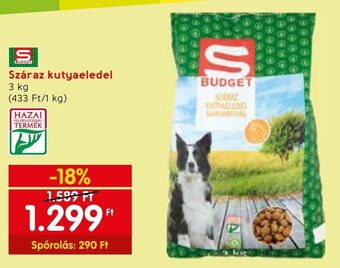 Spar Száraz kutyaeledel 3 kg ajánlat