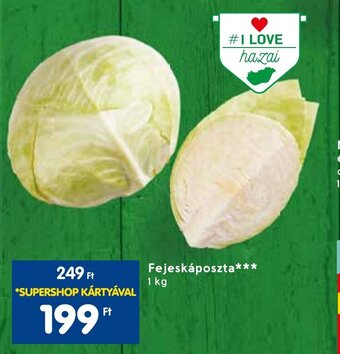 Spar Fejeskáposzta 1 kg ajánlat