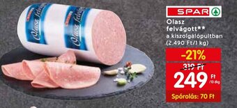 Spar SPAR Olasz felvágott 10 dkg ajánlat