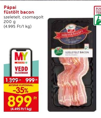 Pápai füstölt bacon 200 g