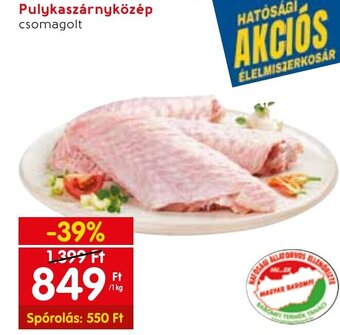 Spar Pulykaszárnyközép 1 kg ajánlat