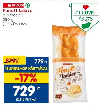 SPAR Fonott kalács 250 g