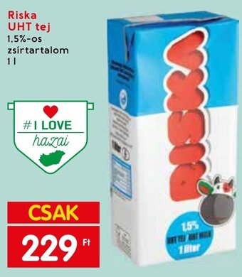 Spar Riska UHT tej 1 l ajánlat