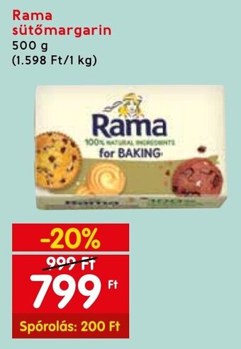 Spar Rama sütőmargarin 500 g ajánlat