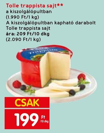 Spar Tolle trappista sajt 10 dkg ajánlat