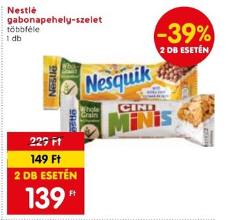 Spar Nestlé gabonapehely-szelet 1 db ajánlat