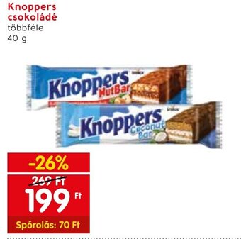 Spar Knoppers csokoládé 40 g ajánlat