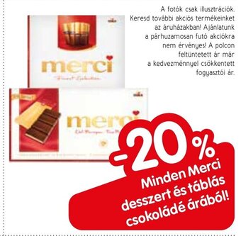 Minden Merci desszert és táblás csokoládé árából!