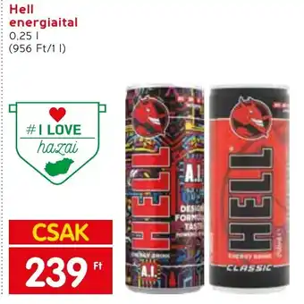 Spar Hell energiaital 0,25 l ajánlat