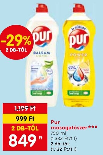 Spar Pur mosogatószer 750 ml ajánlat