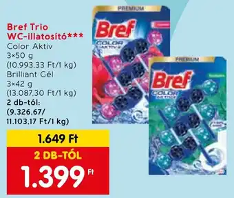 Bref Trio WC-illatosító 3 x 50 g / 3 x 42 g