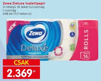 Spar Zewa Deluxe toalettpapír 16 tekercs ajánlat