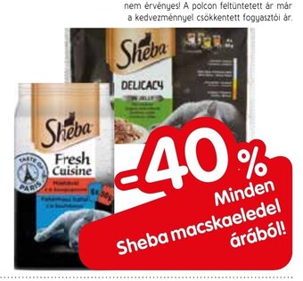 Spar Minden Sheba macskaeledel árából! ajánlat