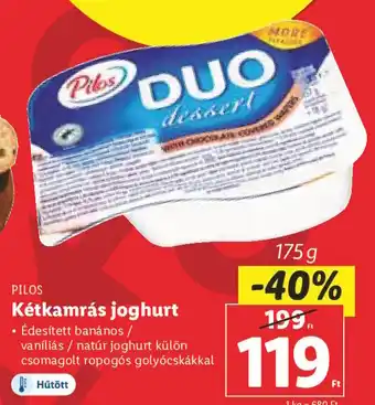 Lidl PILOS Kétkamrás joghurt 175 g ajánlat