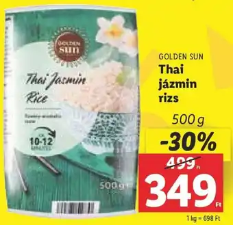 Lidl GOLDEN SUN Thai jázmin rizs 500 g ajánlat