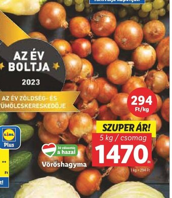 Lidl Vöröshagyma 5 kg ajánlat