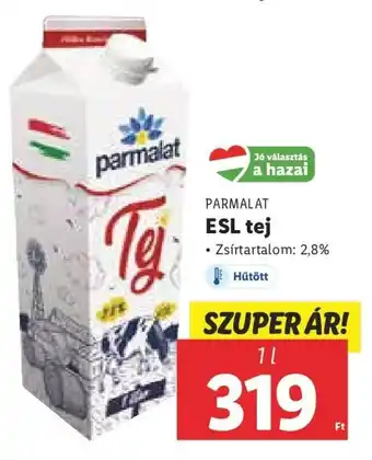 Lidl PARMALAT ESL tej 1 l ajánlat