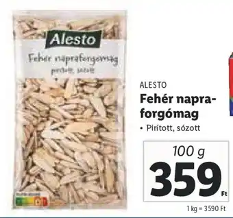 Lidl ALESTO Fehér napra- forgómag 100 g ajánlat