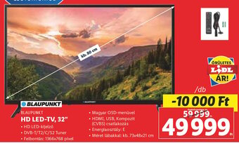 BLAUPUNKT HD LED-TV, 32" 1 db