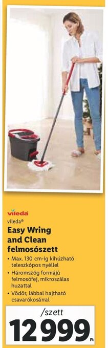Lidl vileda Easy Wring and Clean felmosószett ajánlat
