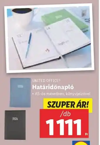Lidl UNITED OFFICE Határidőnapló 1 db ajánlat