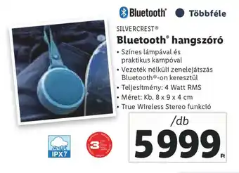 Lidl SILVERCREST Bluetooth hangszóró 1 db ajánlat