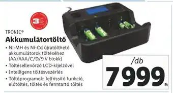 Lidl TRONIC Akkumulátortöltő 1 db ajánlat