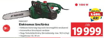 Lidl PARKSIDE Elektromos láncfűrész 1 db ajánlat