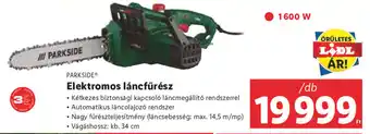 Lidl PARKSIDE Elektromos láncfűrész 1 db ajánlat