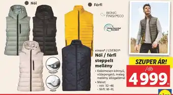Lidl esmara / LIVERGY Női / férfi steppelt mellény 1 db ajánlat