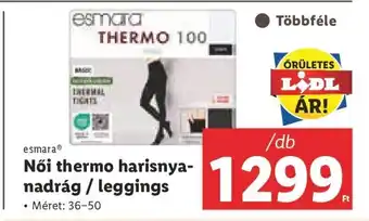 Lidl esmara Női thermo harisnya-nadrág / leggings 1 db ajánlat