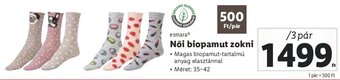 Lidl esmara Női biopamut zokni 3 pár ajánlat