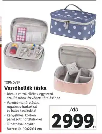 Lidl TOPMOVE Varrókellék táska 1 db ajánlat