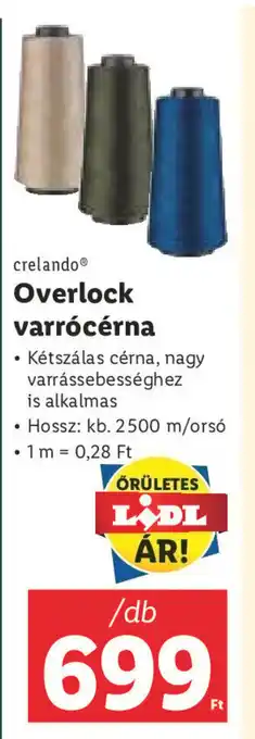crelando Overlock varrócérna 1 db