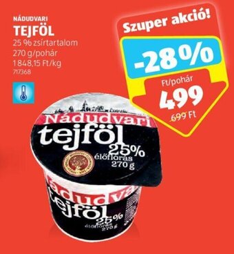 ALDI NÁDUDVARI TEJFÖL 270 g ajánlat