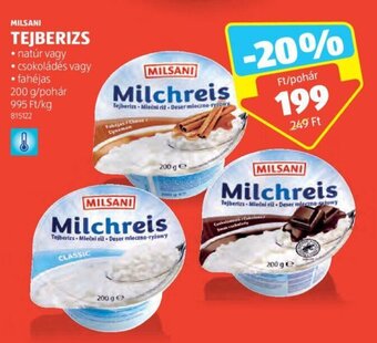 ALDI MILSANI TEJBERIZS 200 g ajánlat