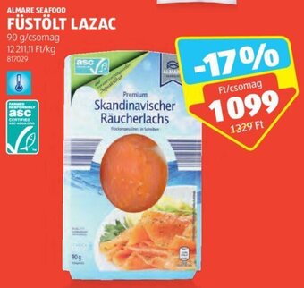ALDI ALMARE SEAFOOD FÜSTÖLT LAZAC 90 g ajánlat