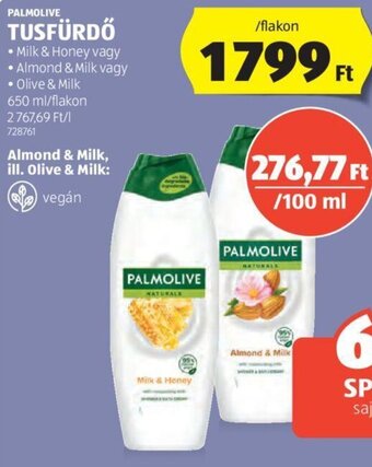 ALDI PALMOLIVE TUSFÜRDŐ 650 ml ajánlat