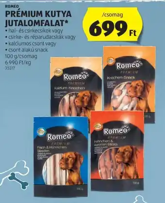 ROMEO PRÉMIUM KUTYA JUTALOMFALAT 100 g