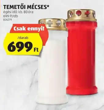 TEMETŐI MÉCSES 1 db