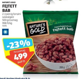 ALDI NATURE'S GOLD FEJTETT BAB 500 g ajánlat