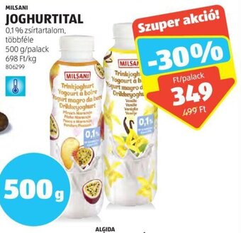 ALDI MILSANI JOGHURTITAL 500 g ajánlat