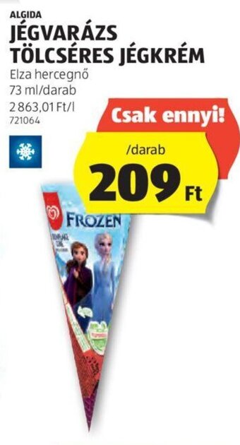ALDI ALGIDA JÉGVARÁZS TÖLCSÉRES JÉGKRÉM 73 ml ajánlat