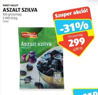 ALDI SWEET VALLEY ASZALT SZILVA 100 g ajánlat