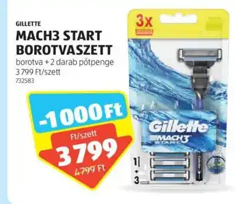 ALDI GILLETTE MACH3 START BOROTVASZETT ajánlat